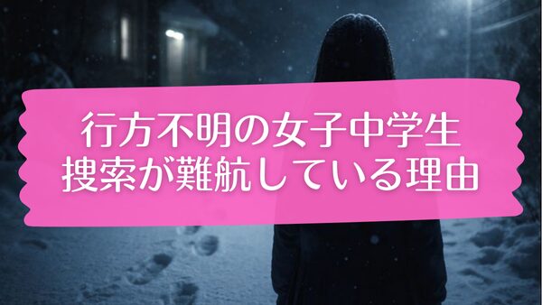 真冬の新潟で行方不明になった女子中学生の樋口まりんさん、捜索が難航している理由